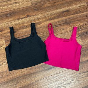Lot of two Athleta Shanti Crop Tank Tops Size Small Like new